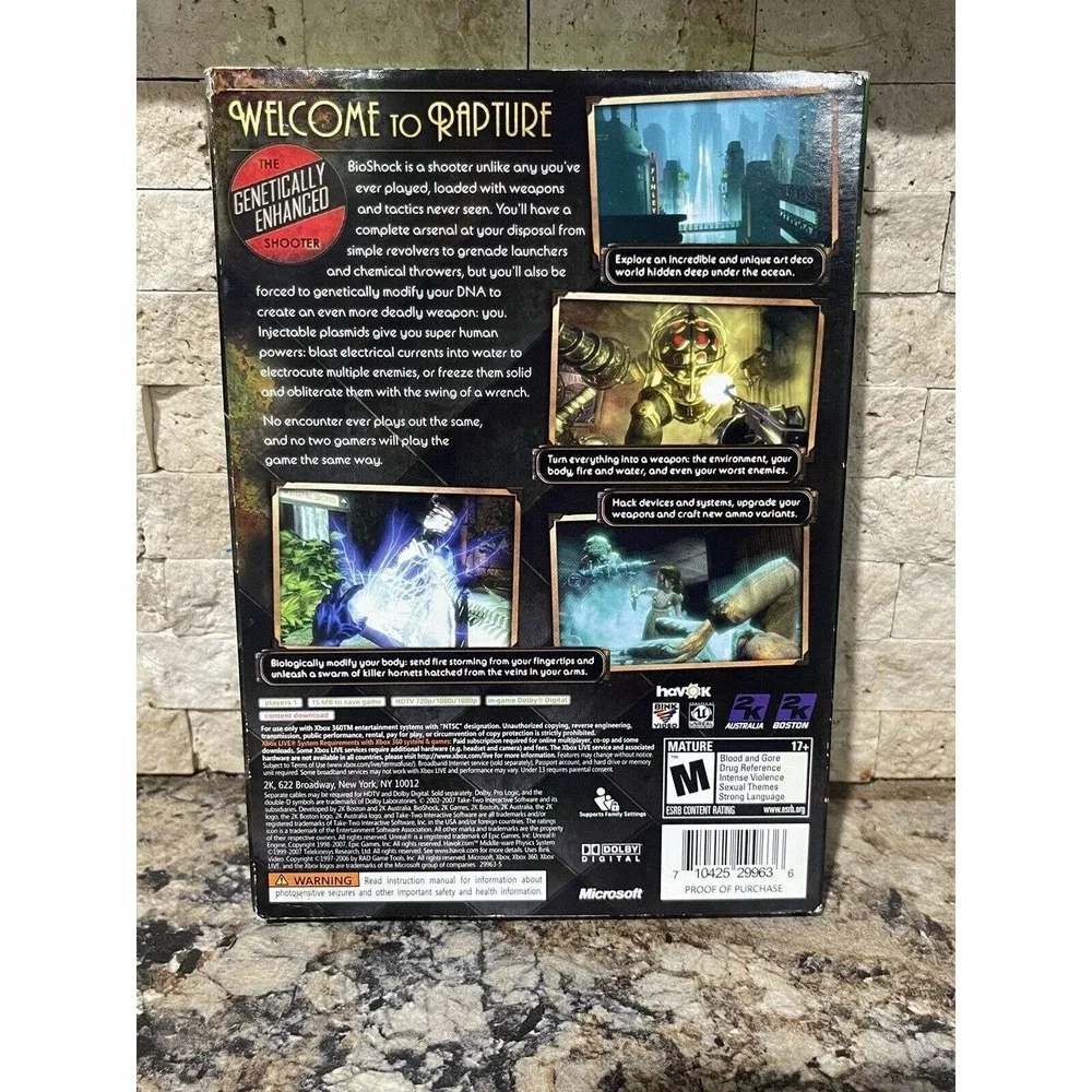 Xbox‎ 360 - Bioshock 1 Microsoft Import Japan Region Locked - Japanese games